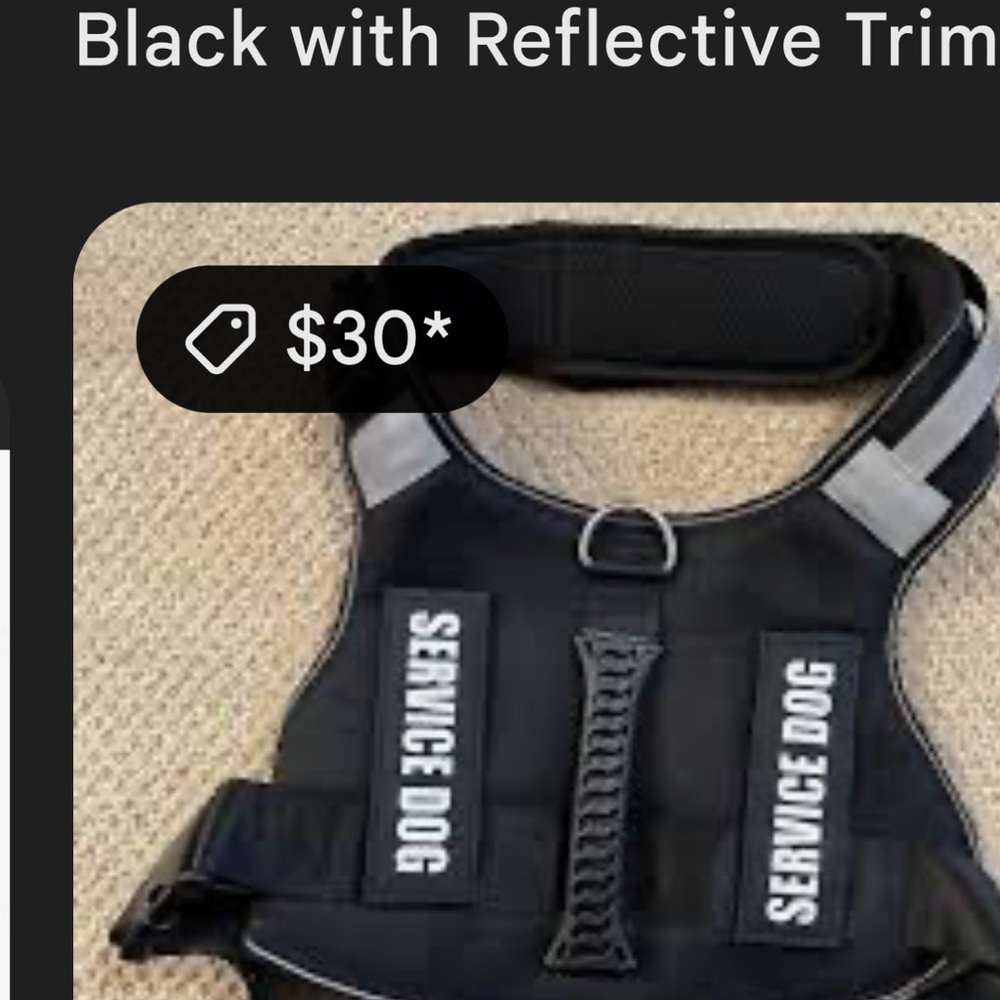 Black Security Dog Harness Size L Brand New - Picture 13 of 13